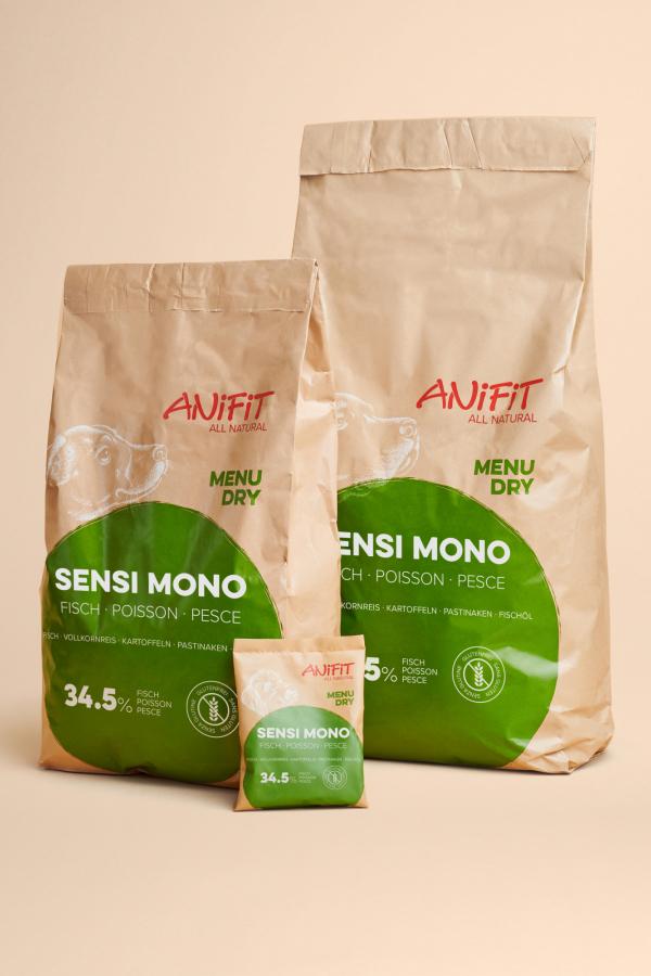 Aliments secs pour chiens avev 100% poisson blanc